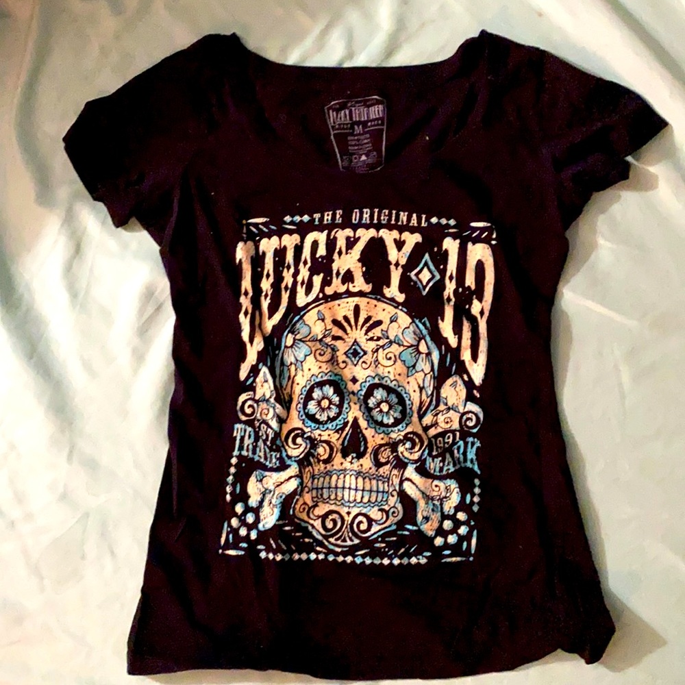 Lucky Thirteen skull shirt